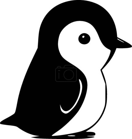 Mignon animal - illustration vectorielle noir et blanc