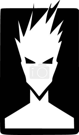 Ilustración de Metal - icono aislado en blanco y negro - ilustración vectorial - Imagen libre de derechos