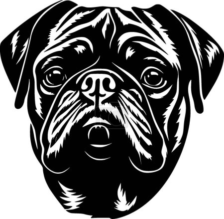 Pug - logo vectoriel de haute qualité - illustration vectorielle idéale pour t-shirt graphique