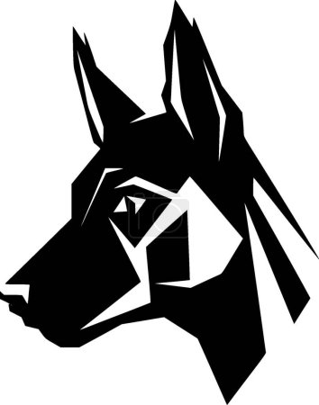 Australischer Kelpie - hochwertiges Vektor-Logo - Vektor-Illustration ideal für T-Shirt-Grafik