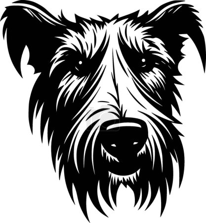 Illustration for Scottish terrier - minimalist and simple silhouette - vector illustration - Royalty Free Image