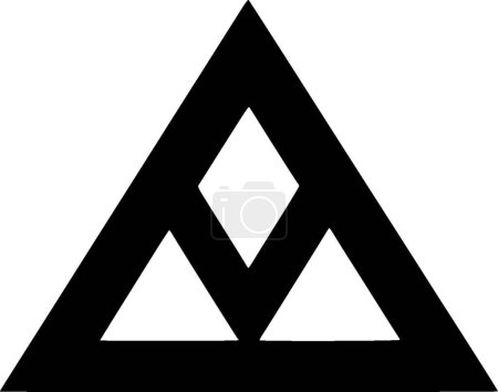 Téléchargez les illustrations : Triangle - logo vectoriel de haute qualité - illustration vectorielle idéale pour t-shirt graphique - en licence libre de droit