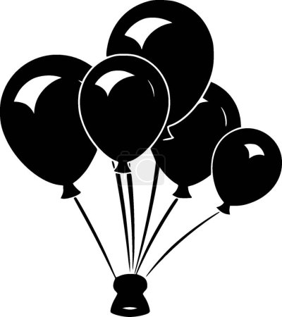 Luftballons - hochwertiges Vektor-Logo - Vektor-Illustration ideal für T-Shirt-Grafik