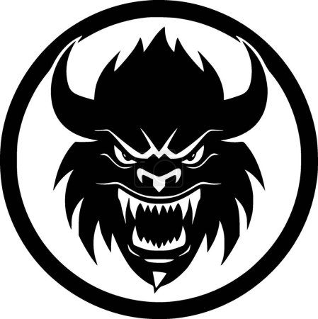 Beast - minimalistisches und flaches Logo - Vektorillustration