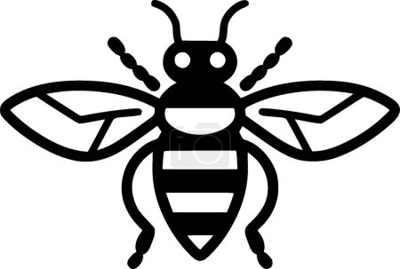 Bienen - hochwertiges Vektor-Logo - Vektor-Illustration ideal für T-Shirt-Grafik