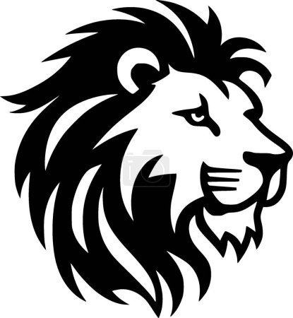 Cecil - illustration vectorielle en noir et blanc