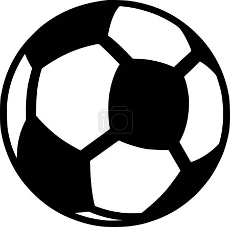 Football - silhouette minimaliste et simple - illustration vectorielle