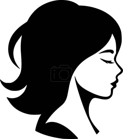 Girl - high quality vector logo - vector illustration ideal for t-shirt graphic