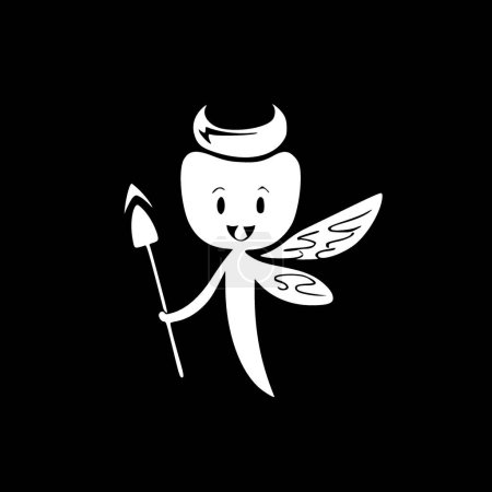 Tooth fairy - high quality vector logo - vector illustration ideal for t-shirt graphic