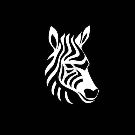 Animal - icône isolée en noir et blanc - illustration vectorielle