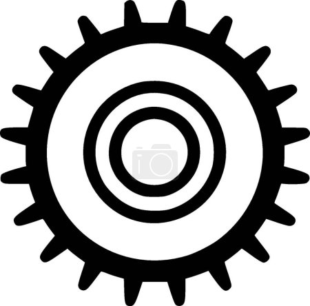 Ilustración de Engranajes - logotipo vectorial de alta calidad - ilustración vectorial ideal para el gráfico de camisetas - Imagen libre de derechos
