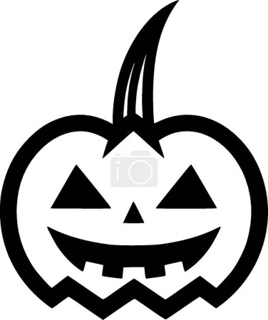 Halloween - minimalistisches und flaches Logo - Vektorillustration