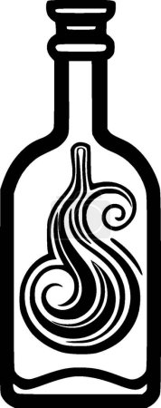 Botella - logotipo vectorial de alta calidad - ilustración vectorial ideal para el gráfico de la camiseta
