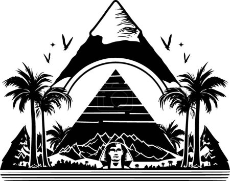 Egipto - logotipo vectorial de alta calidad - ilustración vectorial ideal para el gráfico camiseta