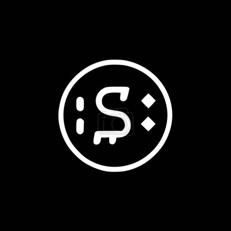 Geld - minimalistisches und flaches Logo - Vektorillustration