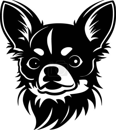 Chihuahua - minimalistische und einfache Silhouette - Vektorillustration