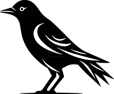 Crow - logotipo vectorial de alta calidad - ilustración vectorial ideal para el gráfico de camisetas