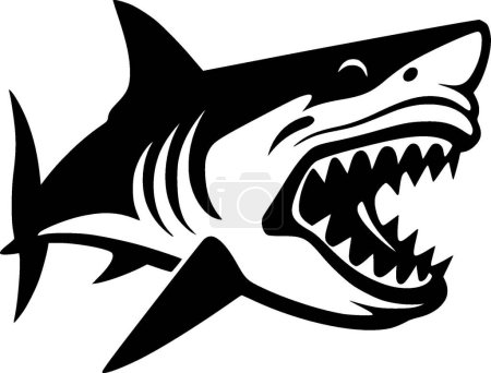 Ilustración de Shark - logotipo vectorial de alta calidad - ilustración vectorial ideal para el gráfico de camisetas - Imagen libre de derechos