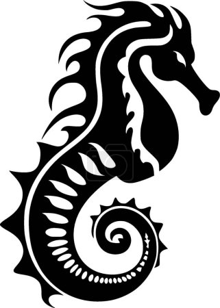 Seepferdchen - hochwertiges Vektor-Logo - Vektor-Illustration ideal für T-Shirt-Grafik