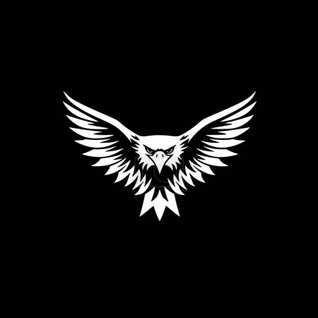 Illustration for Eagle - minimalist and flat logo - vector illustration - Royalty Free Image