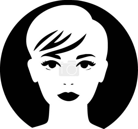 Mädchen - hochwertiges Vektor-Logo - Vektor-Illustration ideal für T-Shirt-Grafik