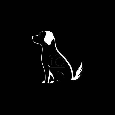 Haustiere - minimalistisches und flaches Logo - Vektorillustration