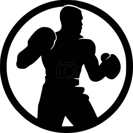 Ilustración de Boxeo - logotipo vectorial de alta calidad - ilustración vectorial ideal para el gráfico de camisetas - Imagen libre de derechos