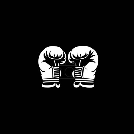 Boxing gloves - minimalist and flat logo - vector illustration