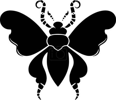 Ladybug - minimalist and flat logo - vector illustration