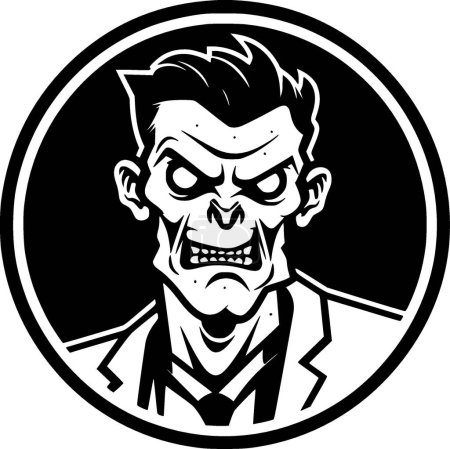 Zombie - hochwertiges Vektor-Logo - Vektor-Illustration ideal für T-Shirt-Grafik