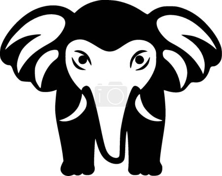 Ilustración de Elefante - logotipo vectorial de alta calidad - ilustración vectorial ideal para el gráfico de camisetas - Imagen libre de derechos