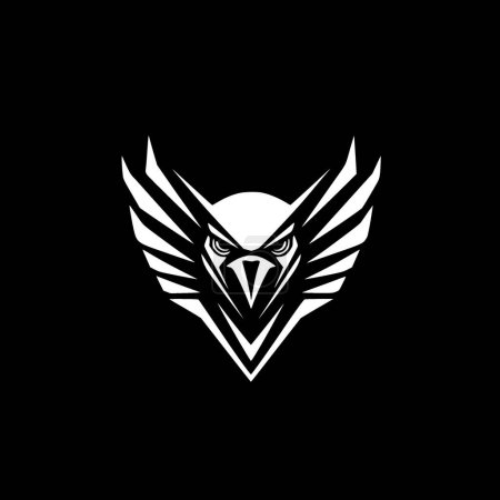 Falcon - logo minimalista y plano - ilustración vectorial