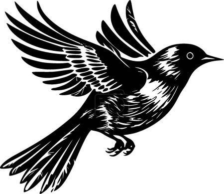 Oiseau - logo vectoriel de haute qualité - illustration vectorielle idéale pour t-shirt graphique