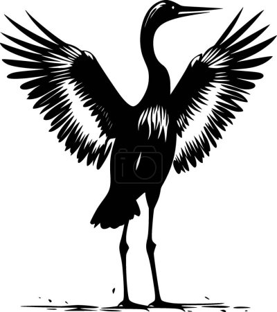 Crane - high quality vector logo - vector illustration ideal for t-shirt graphic