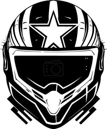 Helmet - high quality vector logo - vector illustration ideal for t-shirt graphic