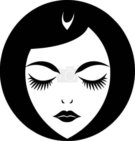 Mama - logo plat et minimaliste - illustration vectorielle