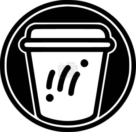 Café - logo minimalista y plano - ilustración vectorial
