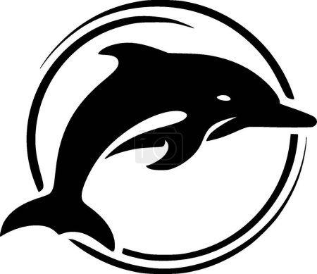 Dolphin - hochwertiges Vektor-Logo - Vektor-Illustration ideal für T-Shirt-Grafik