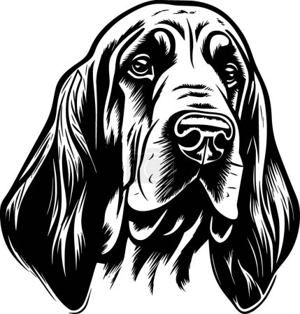 Bloodhound - logotipo vectorial de alta calidad - ilustración vectorial ideal para el gráfico de camisetas