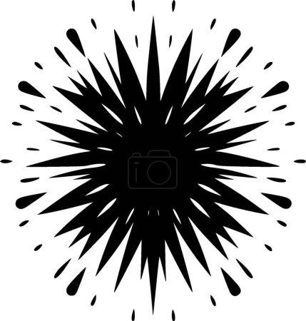Explosion - logo minimaliste et plat - illustration vectorielle