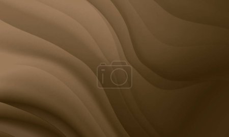 Photo for Abstract brown color gradient with wave lines graphic design texture background. Use for cosmetic healthy nature lifestyle concept. - Royalty Free Image