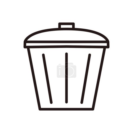 Illustration for Business icon trash can - Royalty Free Image