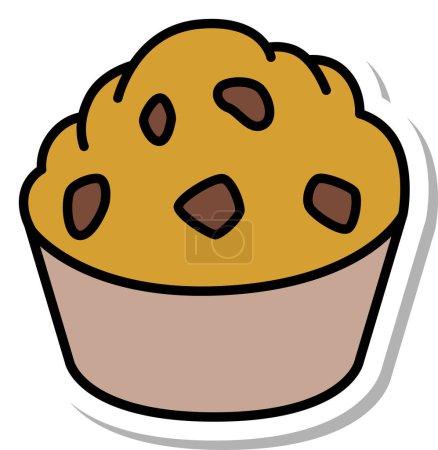 Illustration for Food icon steamed bread - Royalty Free Image
