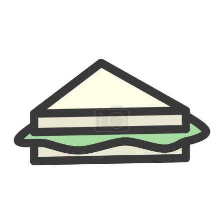 Téléchargez les illustrations : Sandwich illustration nourriture et boisson - en licence libre de droit