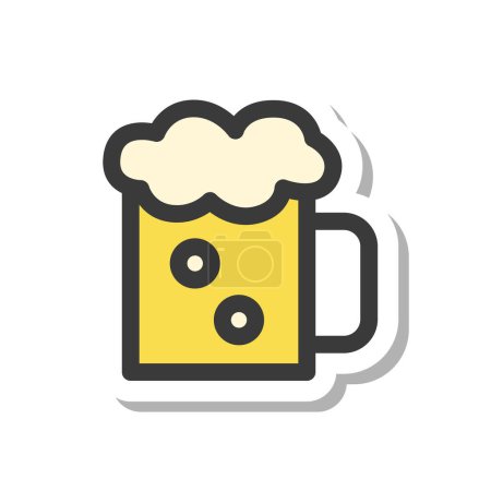 Illustration for Food and drink illustration beer - Royalty Free Image