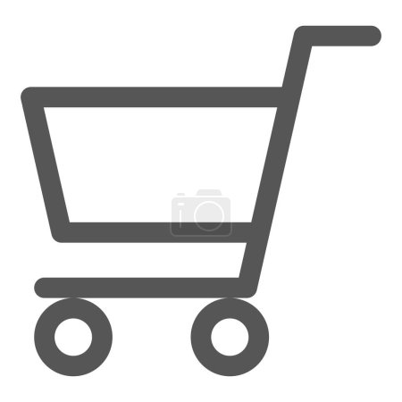 Mini mini icono carrito de compras