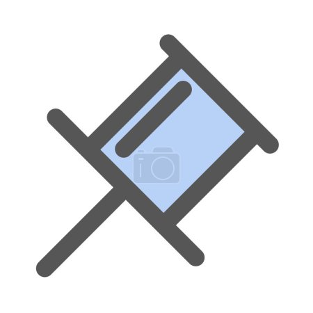 Illustration for Mini mini icon thumbtack - Royalty Free Image