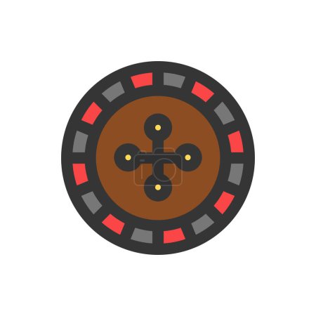 Photo for Simple entertainment-related single item icon roulette - Royalty Free Image