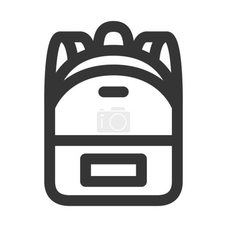 Illustration for Camp-related single item icon rucksack - Royalty Free Image