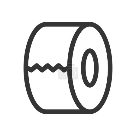 Illustration for Stationery single item icon duct tape - Royalty Free Image